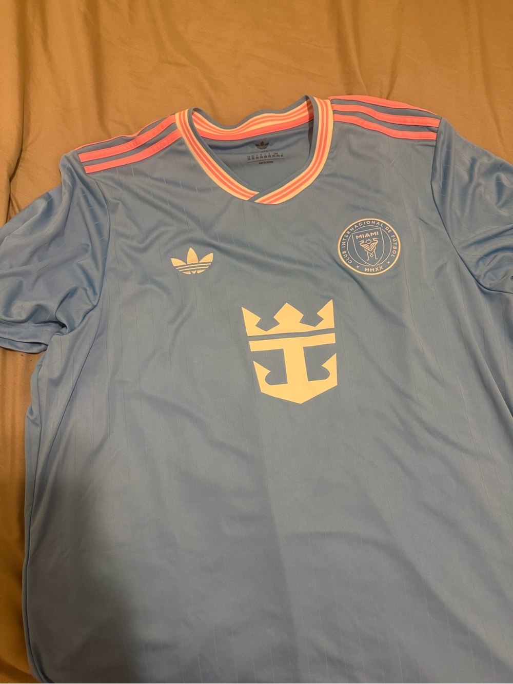 Adidas Miami Club Internacional Teal Jersey with Coral Accents